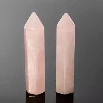 Кристалл розовый кварц 6 см (ограненный) (1 шт)