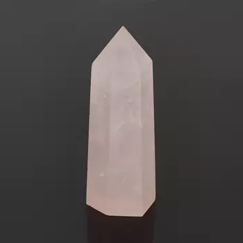 Кристалл розовый кварц (ограненный) M (7-12 см) (1 шт)