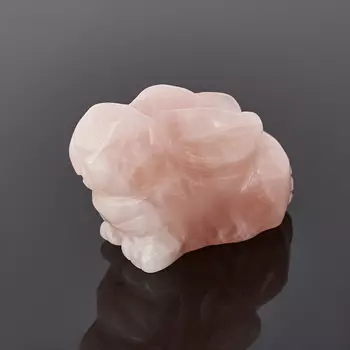 Кролик розовый кварц 5 см