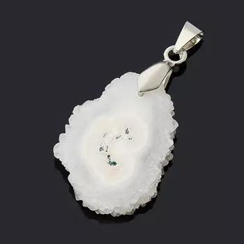 Кулон агат древесный (биж. сплав) срез 4-5 см