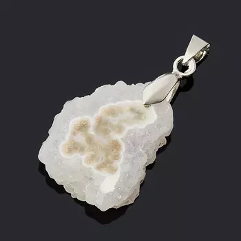 Кулон агат древесный (биж. сплав) срез 4-5 см