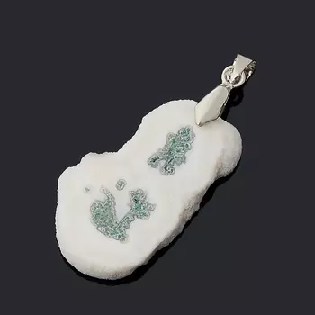 Кулон агат древесный (биж. сплав) срез 4-5 см