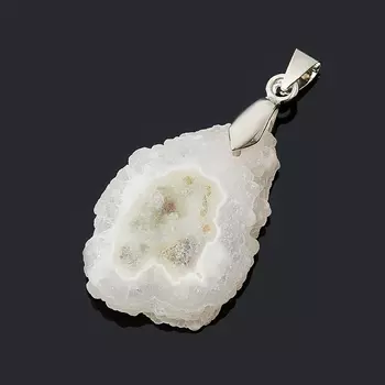 Кулон агат древесный (биж. сплав) срез 4-5 см
