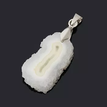 Кулон агат древесный (биж. сплав) срез 4 см