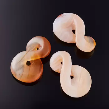 Кулон агат красный 3,5 см