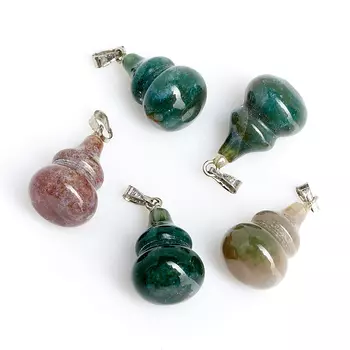 Кулон агат моховой 2,5 см