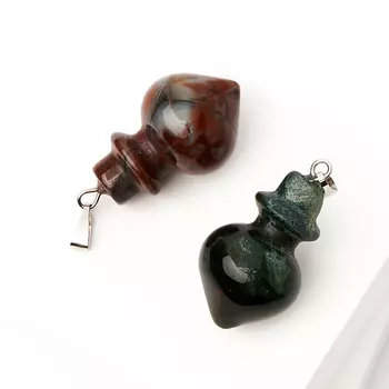 Кулон агат моховой 3,5 см