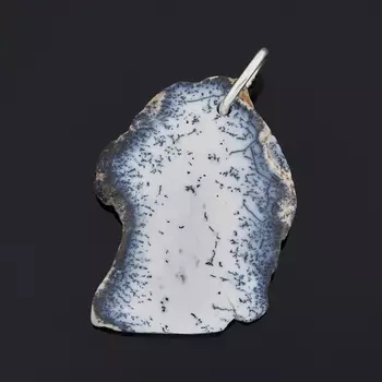 Кулон агат пейзажный (серебро 925 пр.)