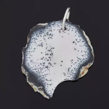 Кулон агат пейзажный (серебро 925 пр.)