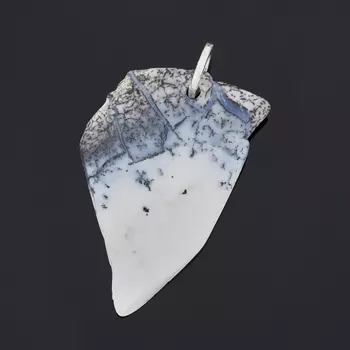 Кулон агат пейзажный (серебро 925 пр.)