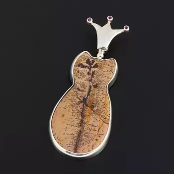 Кулон агат (серебро 925 пр.)