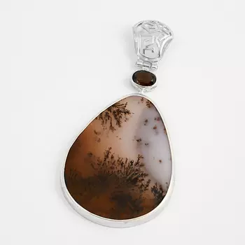 Кулон агат (серебро 925 пр.)