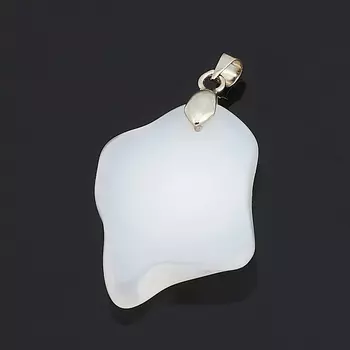 Кулон агат серый (биж. сплав)