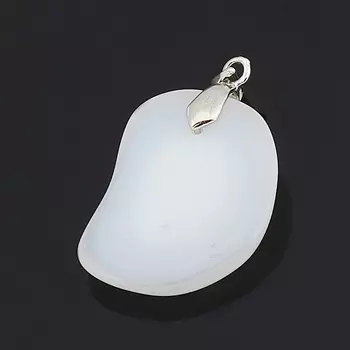 Кулон агат серый (биж. сплав)