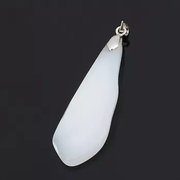 Кулон агат серый (биж. сплав)