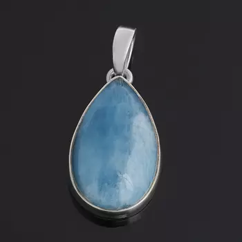 Кулон аквамарин (серебро 925 пр.) капля