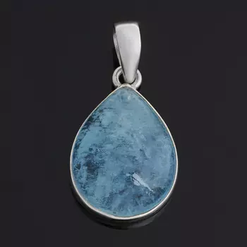 Кулон аквамарин (серебро 925 пр.) капля