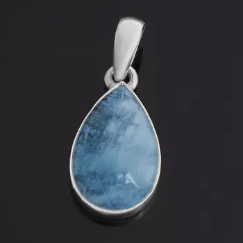 Кулон аквамарин (серебро 925 пр.) капля