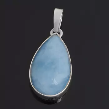 Кулон аквамарин (серебро 925 пр.) капля
