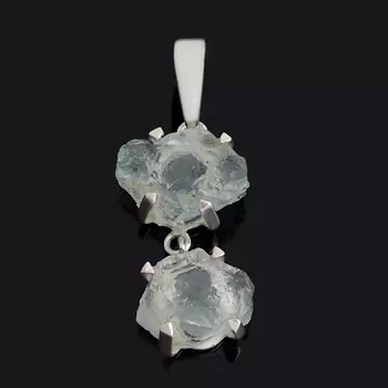 Кулон аквамарин (серебро 925 пр.) кристалл