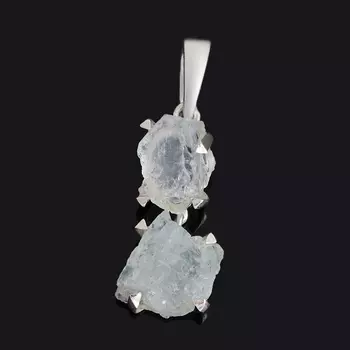 Кулон аквамарин (серебро 925 пр.) кристалл