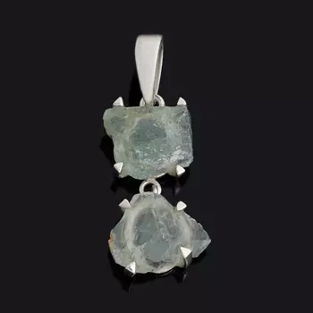 Кулон аквамарин (серебро 925 пр.) кристалл