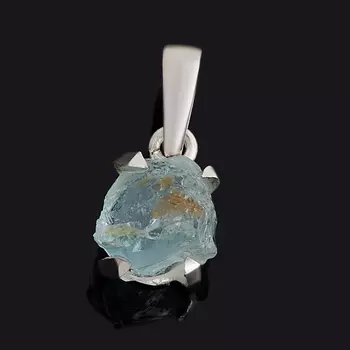 Кулон аквамарин (серебро 925 пр.) кристалл