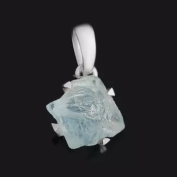 Кулон аквамарин (серебро 925 пр.) кристалл