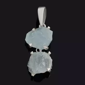 Кулон аквамарин (серебро 925 пр.) кристалл