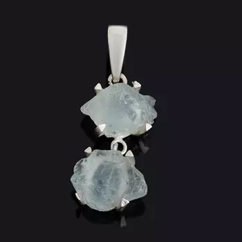 Кулон аквамарин (серебро 925 пр.) кристалл