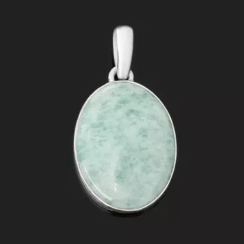 Кулон амазонит (серебро 925 пр.) овал