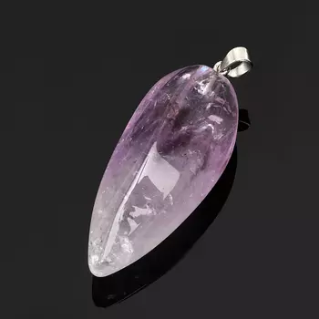 Кулон аметист (биж. сплав) 6-7 см