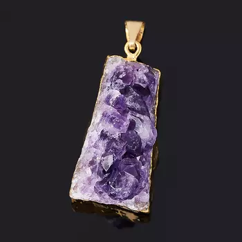 Кулон аметист (биж. сплав) друза 2,5-3 см