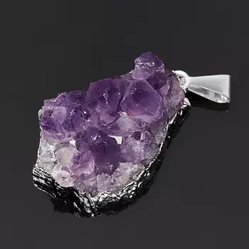 Кулон аметист (биж. сплав) друза 2,5-3,5 см