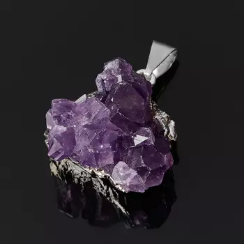 Кулон аметист (биж. сплав) друза 3-4 см