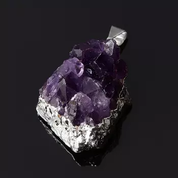 Кулон аметист (биж. сплав) друза 3-4 см