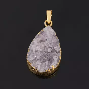 Кулон аметист (биж. сплав) друза 3-5 см
