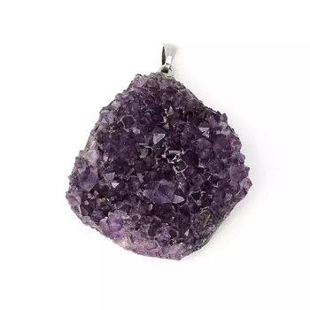 Кулон аметист (биж. сплав) друза 5,5 см