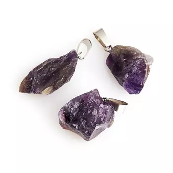 Кулон аметист (биж. сплав) кристалл 2,5-4 см