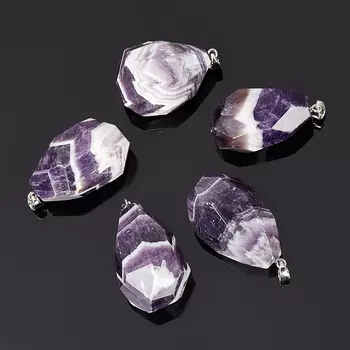 Кулон аметист (биж. сплав) огранка 4-5 см