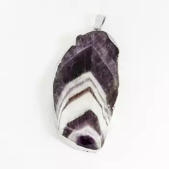 Кулон аметист (биж. сплав) срез 5,5-7 см