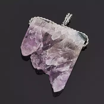 Кулон аметист (биж. сплав) срез 5 см