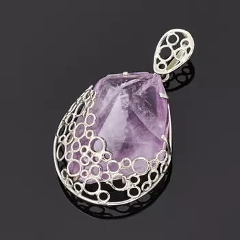 Кулон аметист (нейзильбер) кристалл