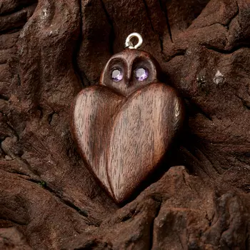 Кулон аметист огранка (дерево)