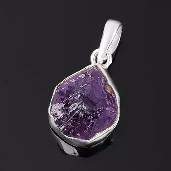 Кулон аметист (серебро 925 пр.)