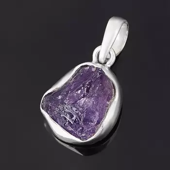 Кулон аметист (серебро 925 пр.)