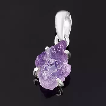 Кулон аметист (серебро 925 пр.)