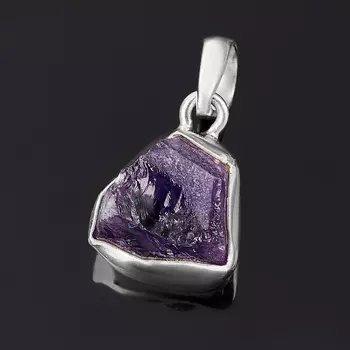 Кулон аметист (серебро 925 пр.)