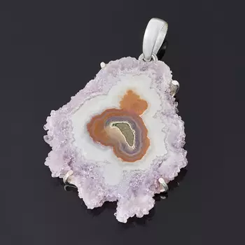 Кулон аметист (серебро 925 пр.)