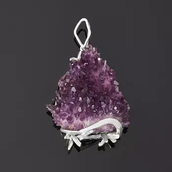 Кулон аметист (серебро 925 пр.)